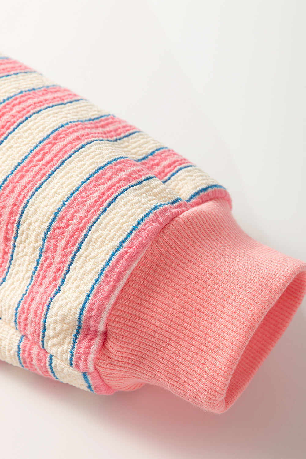 Stripe Collared V Neck Drop Shoulder Top - In Style Chics Boutique LLC