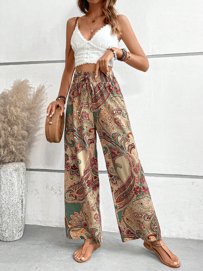 Printed Wide Leg Pants - In Style Chics Boutique LLC