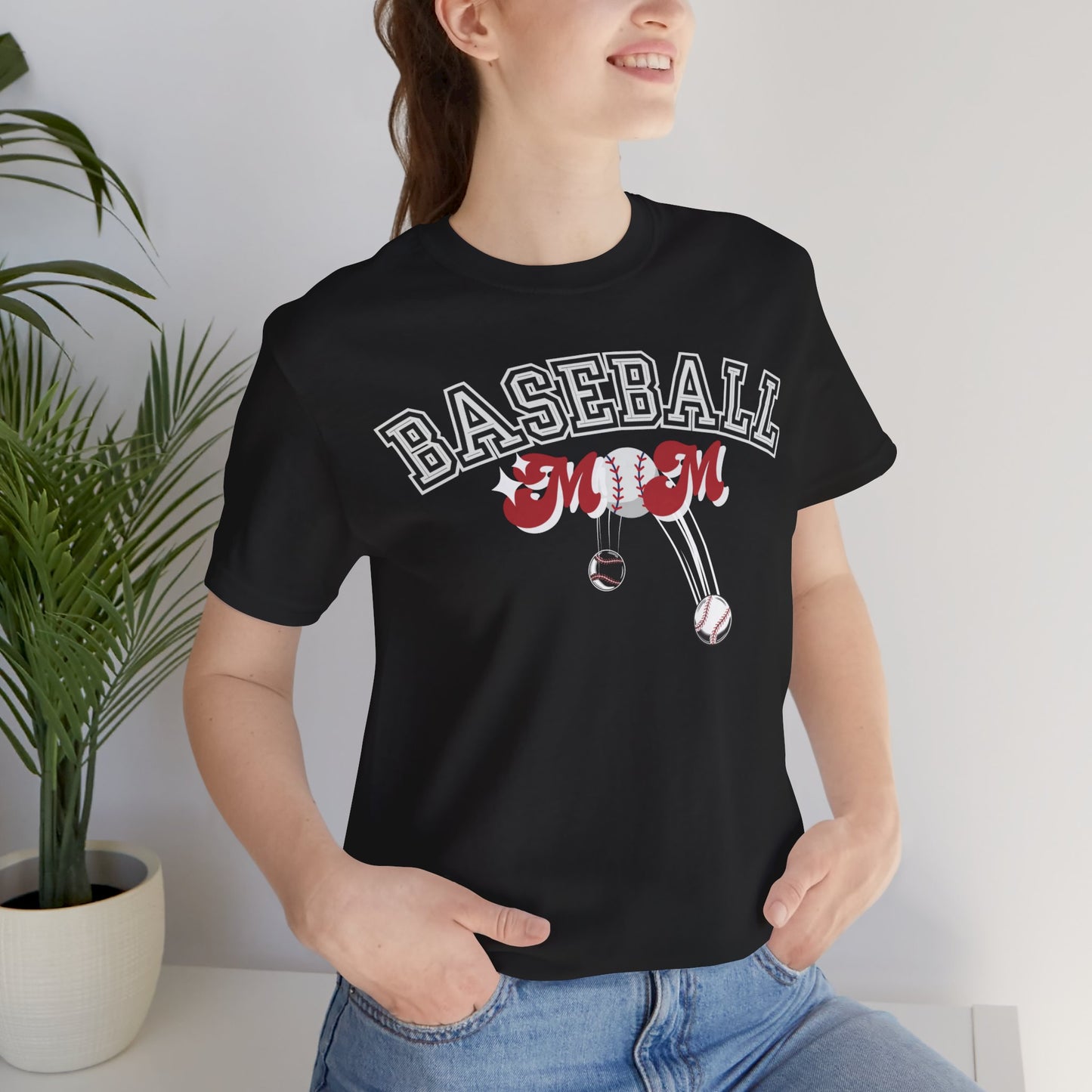 Baseball Mom Short Sleeve Tee, Obsession Expressions by In Style Chics Boutique Cute Graphic T-shirts 