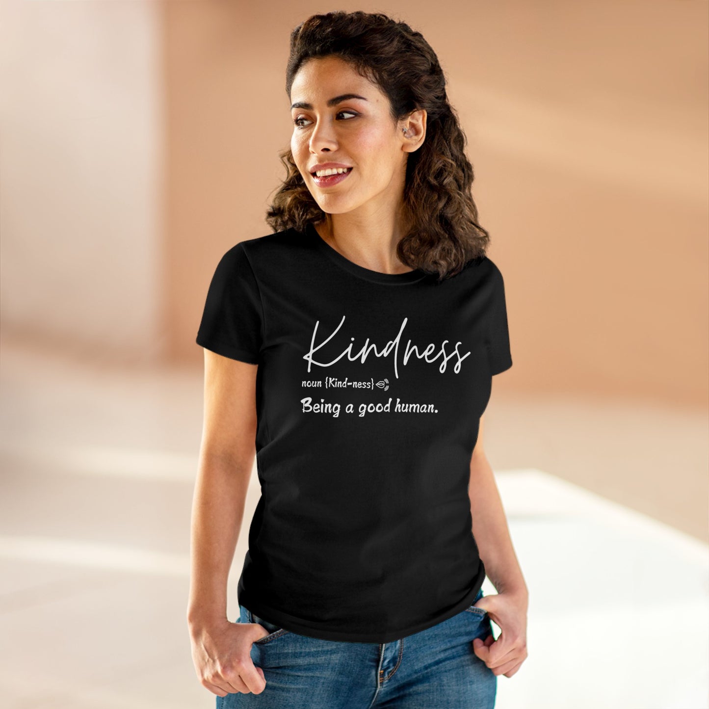 Women's Midweight Cotton "Kindness" Graphic Tee - In Style Chics Boutique LLC