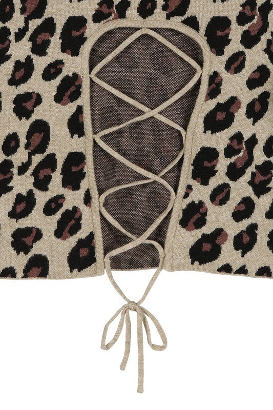 Mock neck lace-up open back top - In Style Chics Boutique LLC