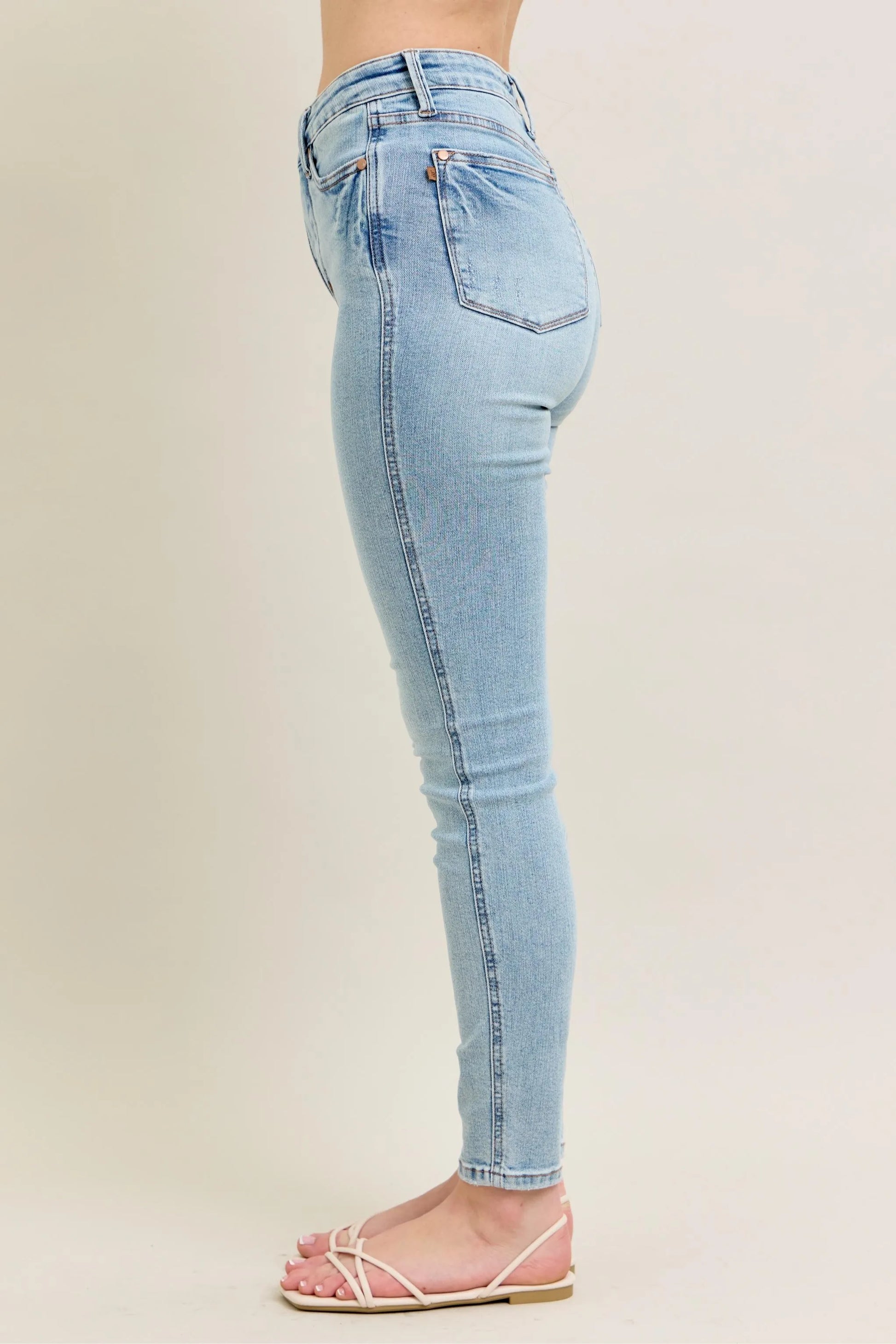 Judy Blue Skinny Jeans, Med Rise Tummy Control  - Best Jeans for Women - In Style Chics Boutique 