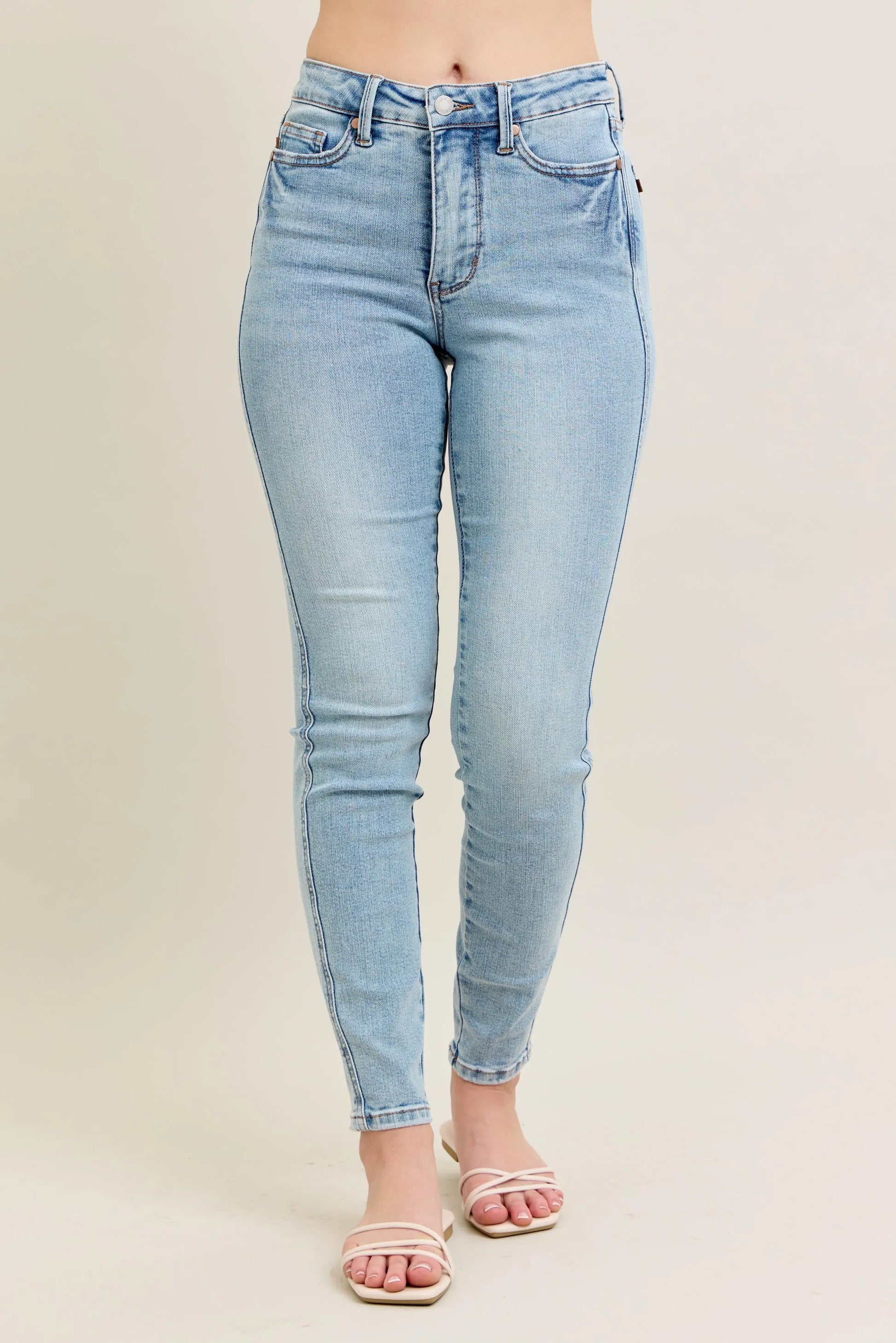 Judy Blue Skinny Jeans, Med Rise Tummy Control  - Best Jeans for Women - In Style Chics Boutique 