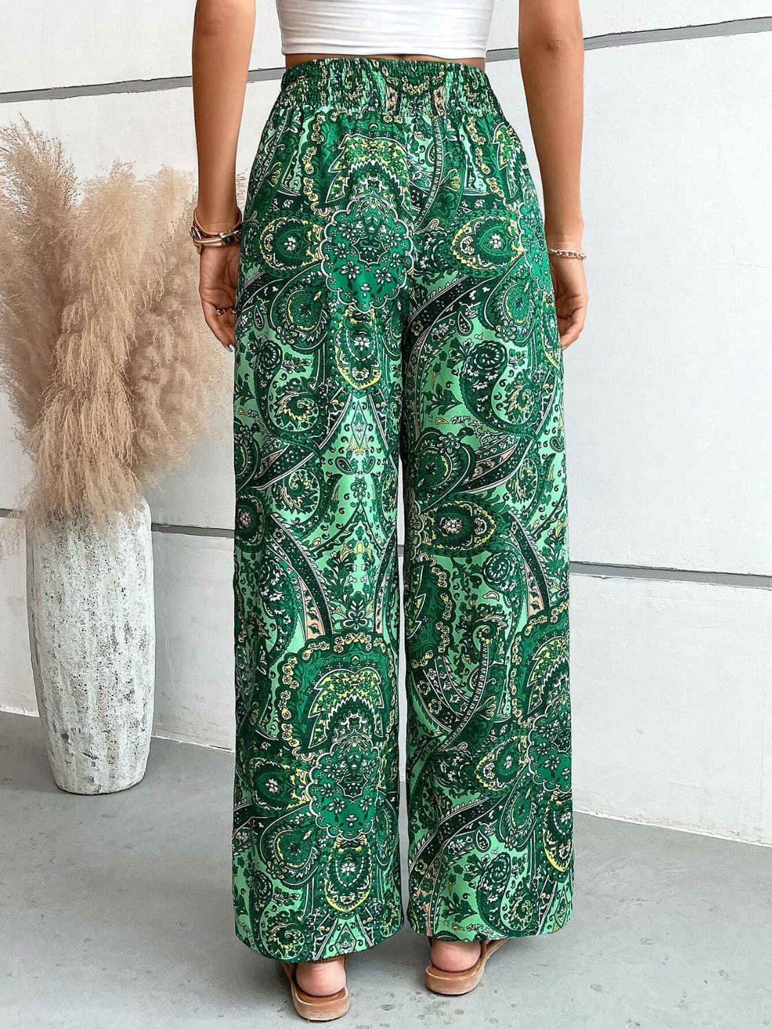 Printed Wide Leg Pants - In Style Chics Boutique LLC