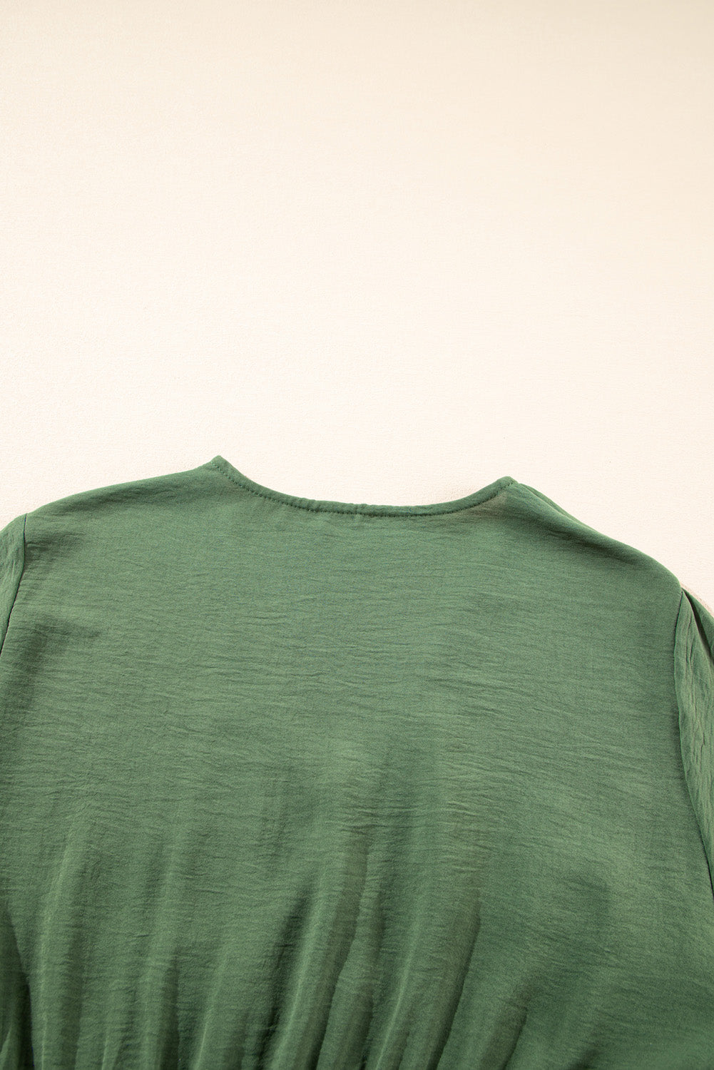 Green Surplice Neckline Smocked High Waist Plus Size Maxi Dress 1X 2X 3X 4X - In Style Chics Boutique 