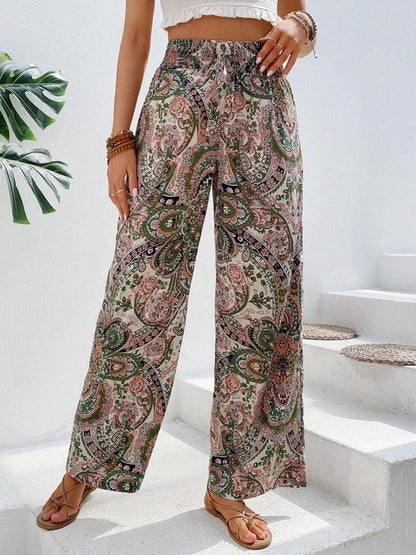 Printed Wide Leg Pants - In Style Chics Boutique LLC