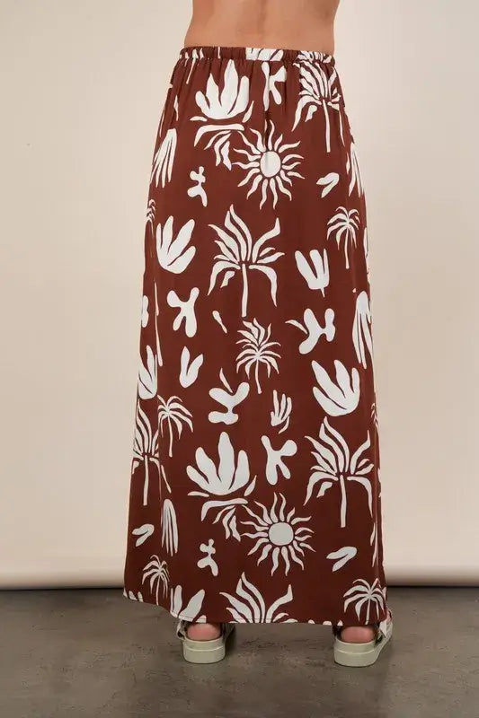 Printed Resort Midi Skirt- In Style Chics Boutique Women's Juniors Apparel Online