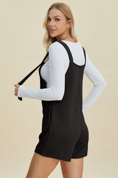 Textured Sleeveless Romper - In Style Chics Boutique  Cute Clothes Online Women's Juniors Plus Size Apparel 