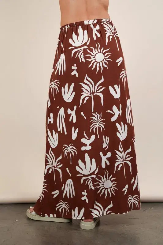 Printed Resort Midi Skirt- In Style Chics Boutique Women's Juniors Apparel Online