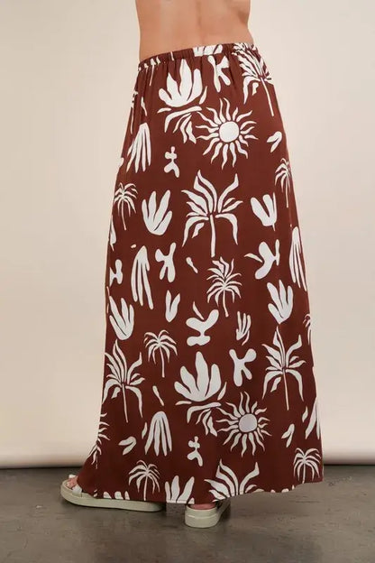 Printed Resort Midi Skirt- In Style Chics Boutique Women's Juniors Apparel Online