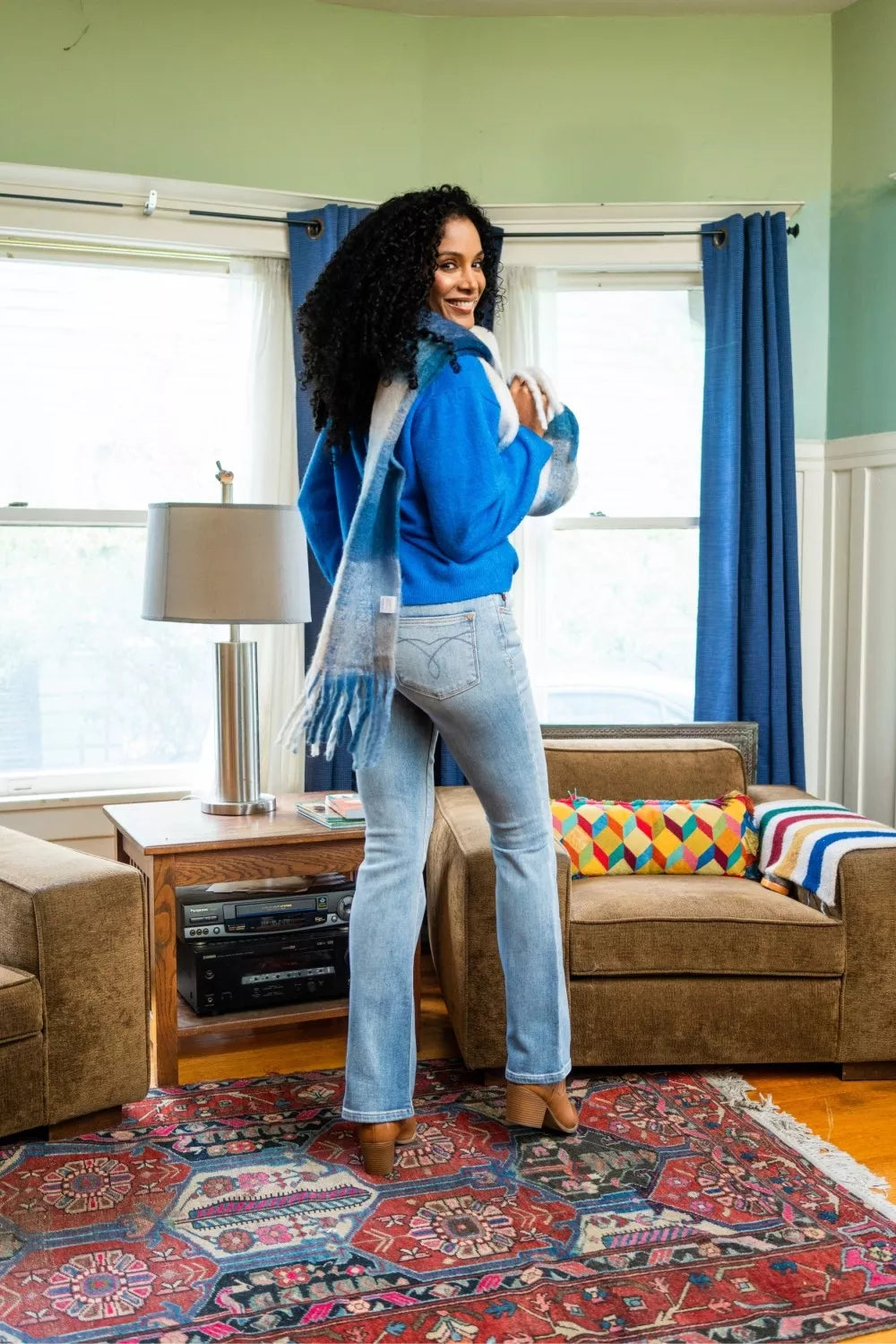 Judy Blue Mid Rise Thermal Bootcut Jeans 💙 at In Style Chics Boutique 