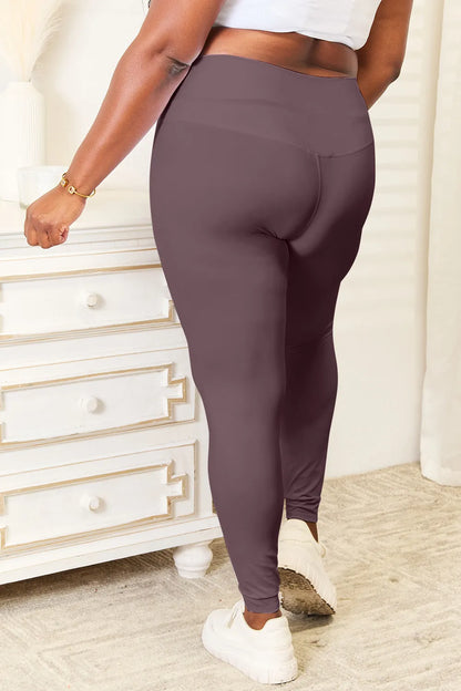 Wide Waistband Sports Leggings - In Style Chics Boutique 