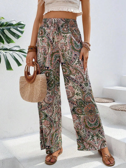 Printed Wide Leg Pants - In Style Chics Boutique LLC