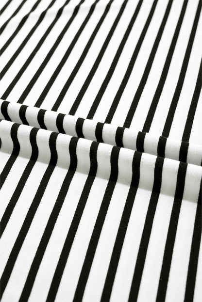 Black Stripe Chest Pocket Patch Round Neck Sleeveless Tee - Cute Clothes for Spring Summer - In Style Chics Boutique Women's Juniors Apparel Online 