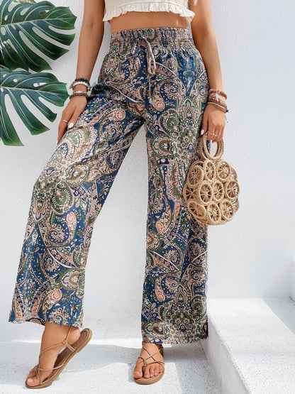 Printed Wide Leg Pants - In Style Chics Boutique LLC