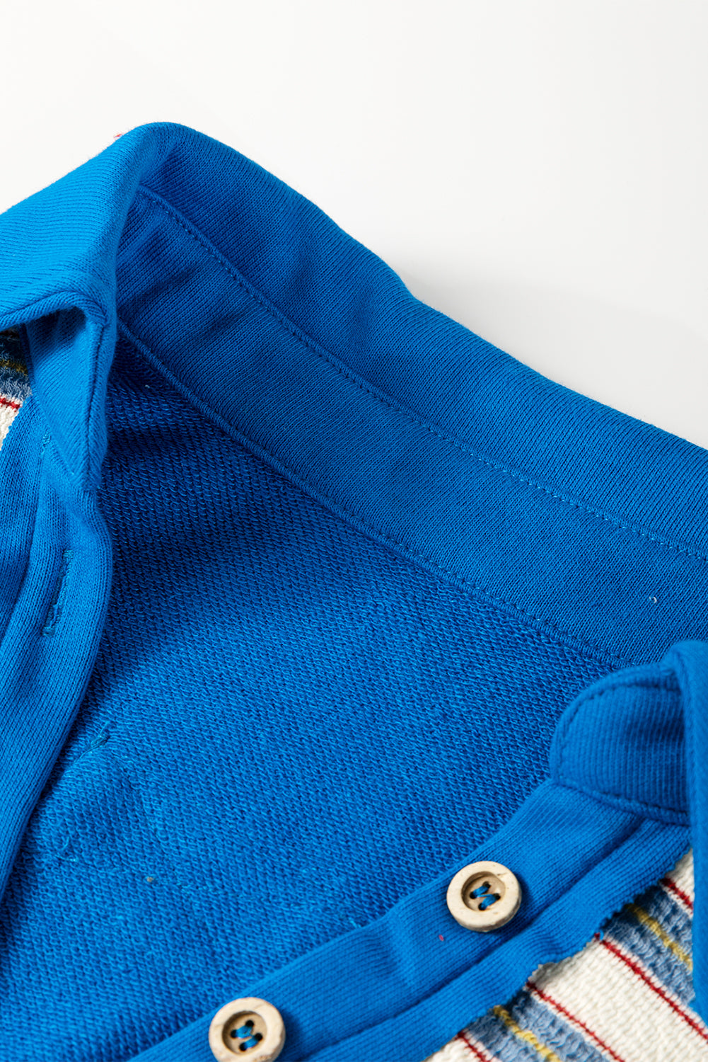 Stripe Collared V Neck Drop Shoulder Top - In Style Chics Boutique LLC