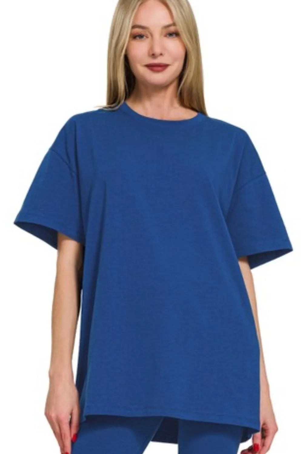 Top & Legging Set, Cotton Round Neck - In Style Chics Boutique 