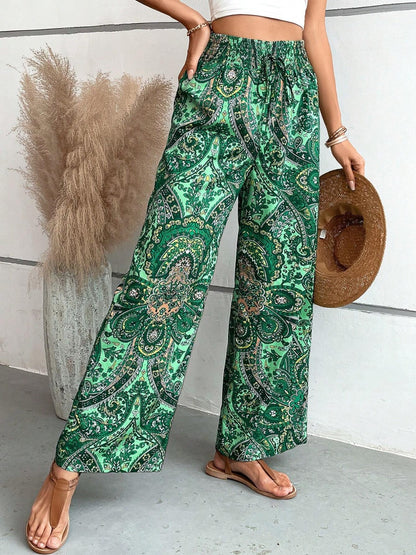 Printed Wide Leg Pants - In Style Chics Boutique LLC