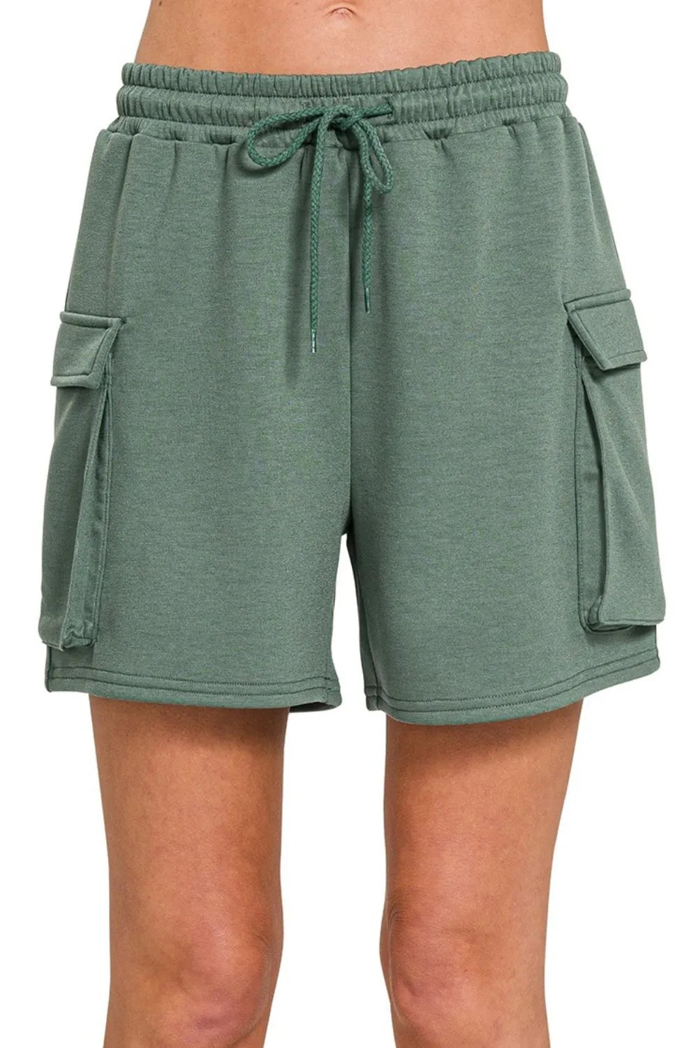 Scuba Shorts with Thigh Pocket  - In Style Chics Boutique Clothes for Women Juniors 
