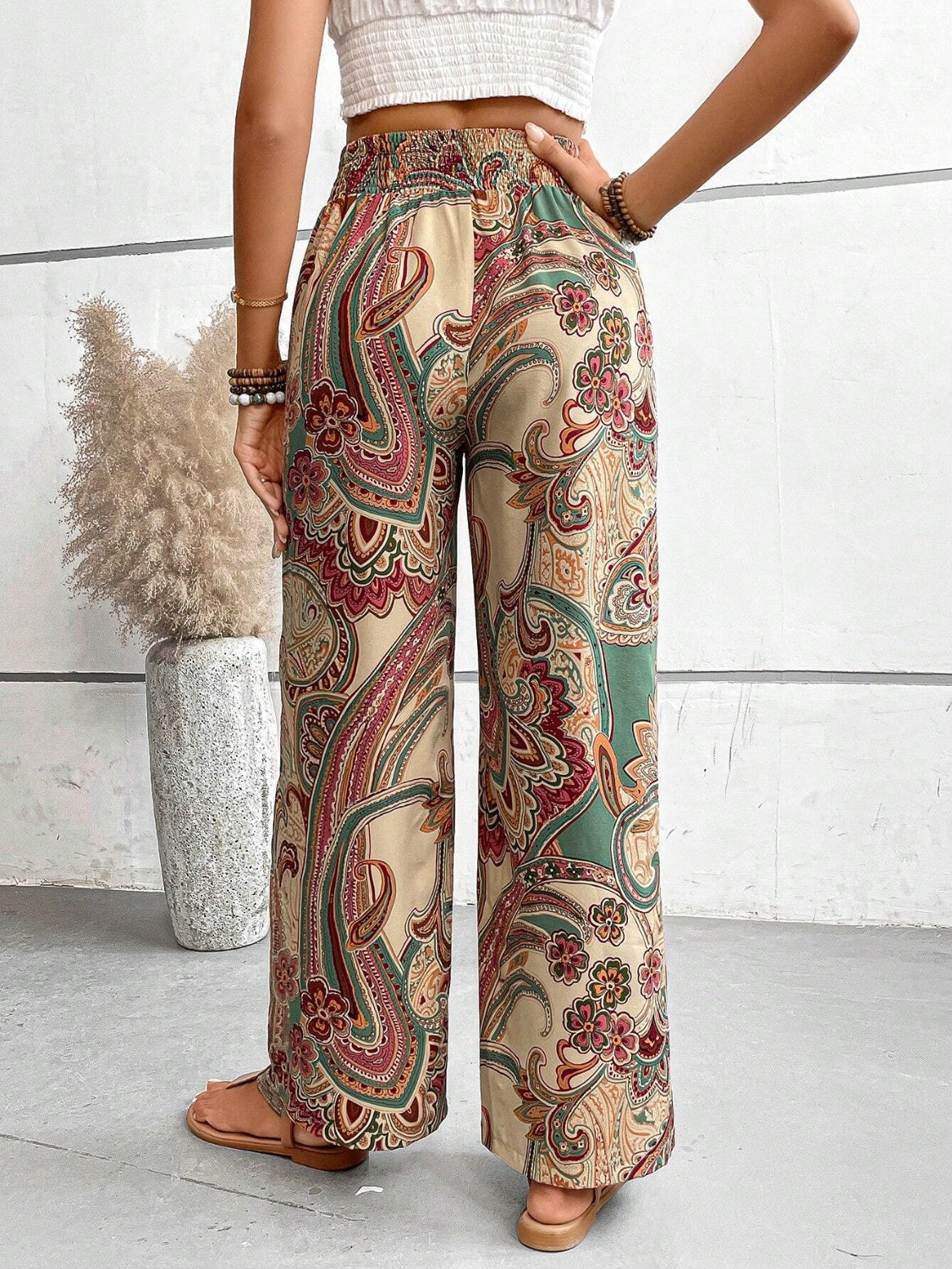 Printed Wide Leg Pants - In Style Chics Boutique LLC