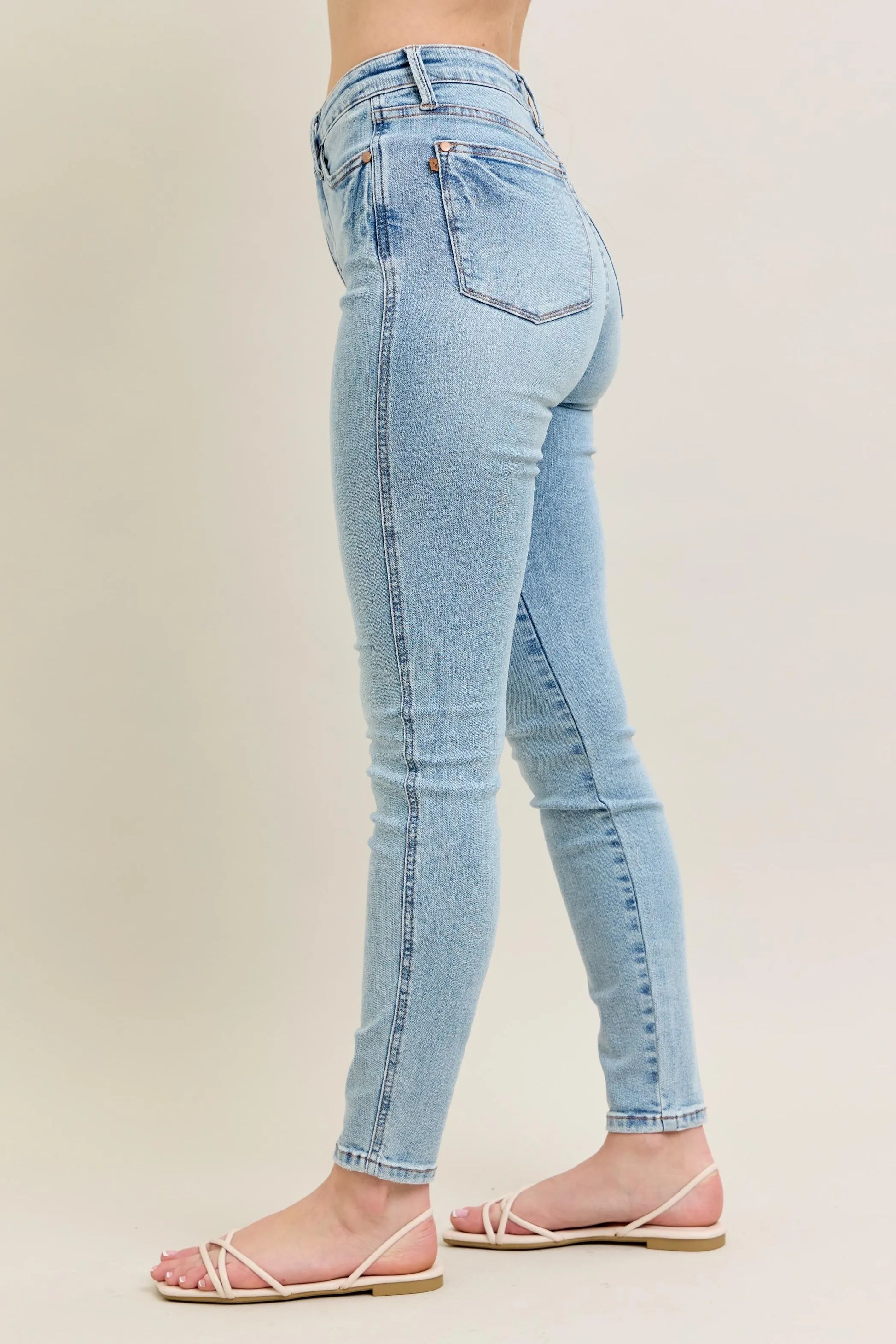 Judy Blue Skinny Jeans, Med Rise Tummy Control  - Best Jeans for Women - In Style Chics Boutique 