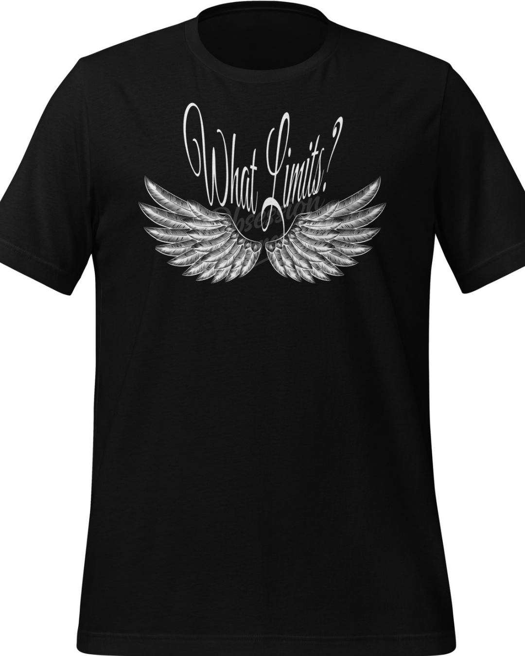 What Limits? Winged Quote Graphic T-Shirt | Inspirational Tee