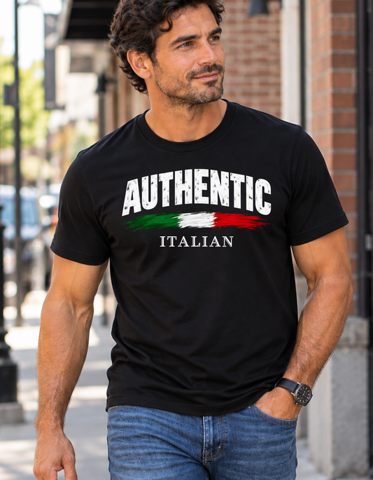 Authentic Italian Shirt for Men, Italian Heritage Graphic Tee, Gift for Him - In Style Chics Boutique
