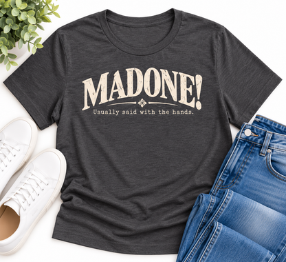 Madone Italian Graphic Tee, Italian Heritage Gift - In Style Chics Boutique