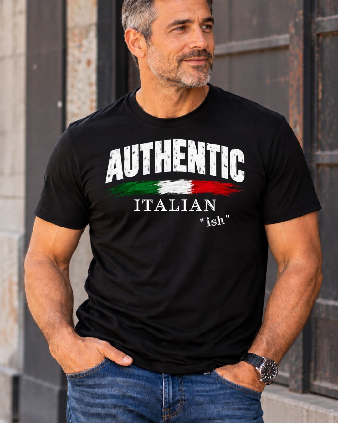 Italian ish Shirt for Men, Part Italian Heritage Graphic Tee, Gift for Him - In Style Chics Boutique