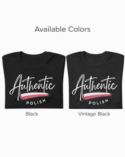 Authentic Polish Heritage Pride Tee, T-shirt Gift for Polish Woman