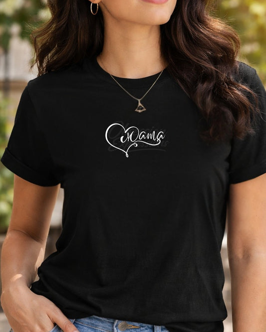 Mama Heart Shirt, Minimalist Mama T-Shirt - In Style Chics Boutique