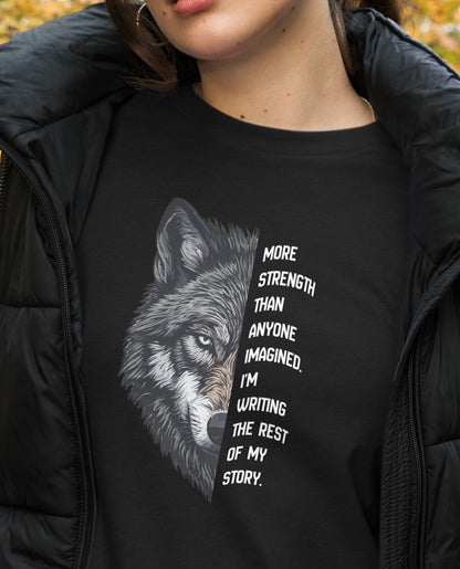 Wolf Graphic T-Shirt | Resilience & Inner Strength, Unisex Fit