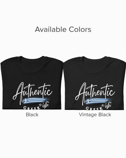 Authentic Greek "ish" Shirt, Minimalist Mixed Heritage Pride Tee