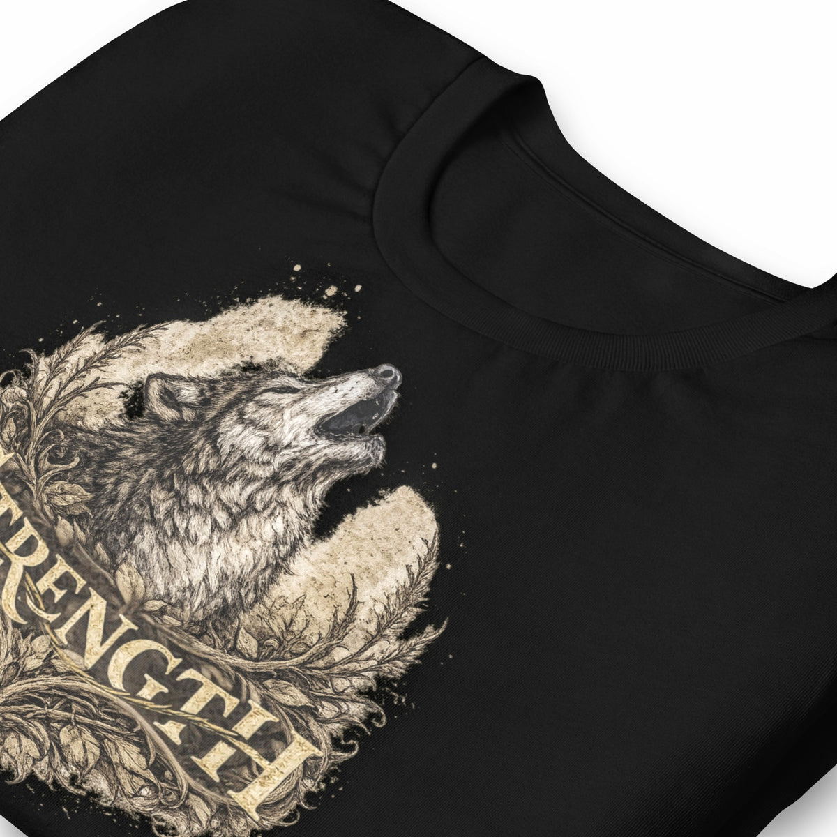 Vintage Wolf Survivor Strength Graphic Tee, Resilience Shirt, Inner Power - In Style Chics Boutique