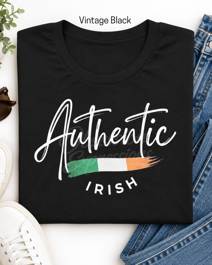 Authentic Irish T-Shirt, Minimalist Heritage Pride Apparel