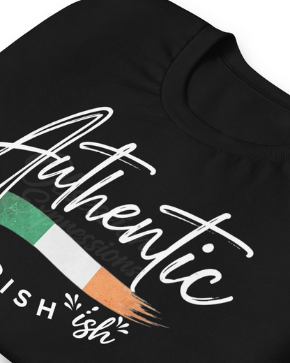 Authentic Irish "ish" Shirt, Minimalist Mixed Heritage Pride Tee, Ireland's Flag