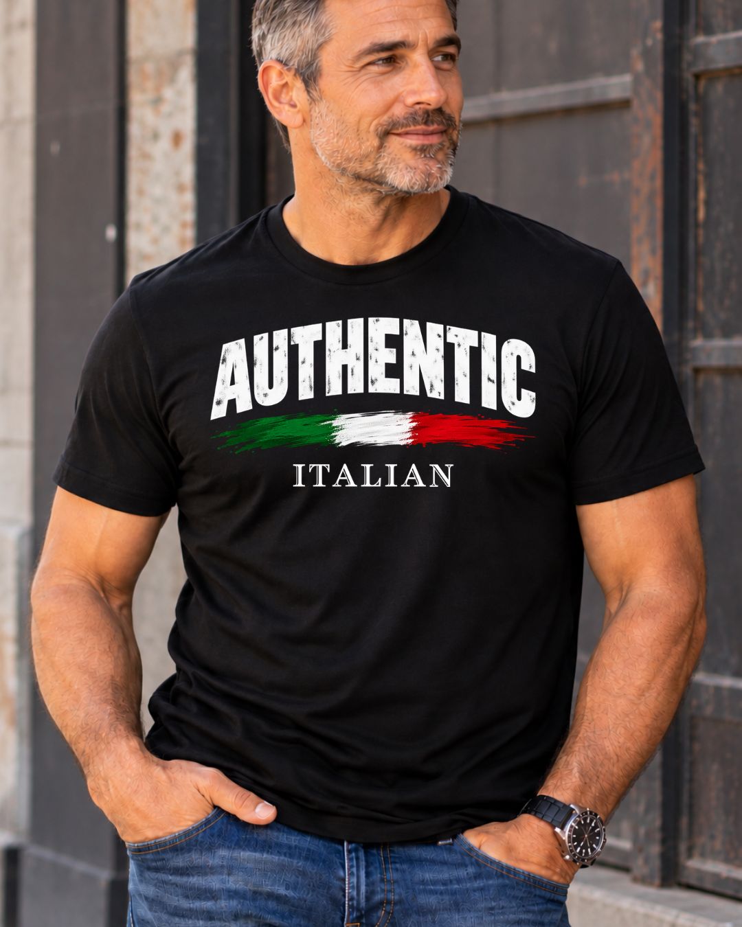 Authentic Italian Shirt for Men, Italian Heritage Graphic Tee, Gift for Him - In Style Chics Boutique