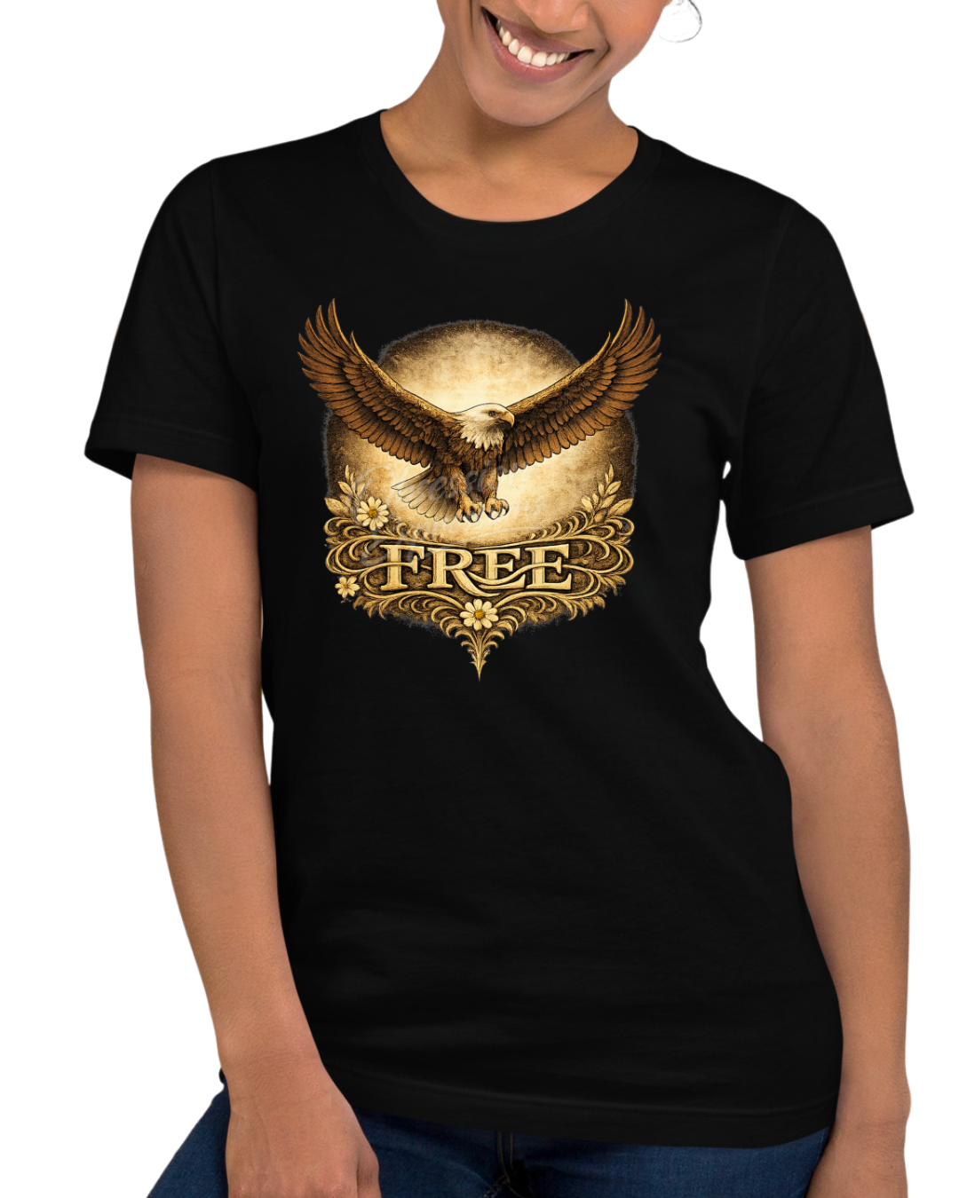 Vintage Eagle Graphic Tee - "FREE" Statement T-Shirt - In Style Chics Boutique