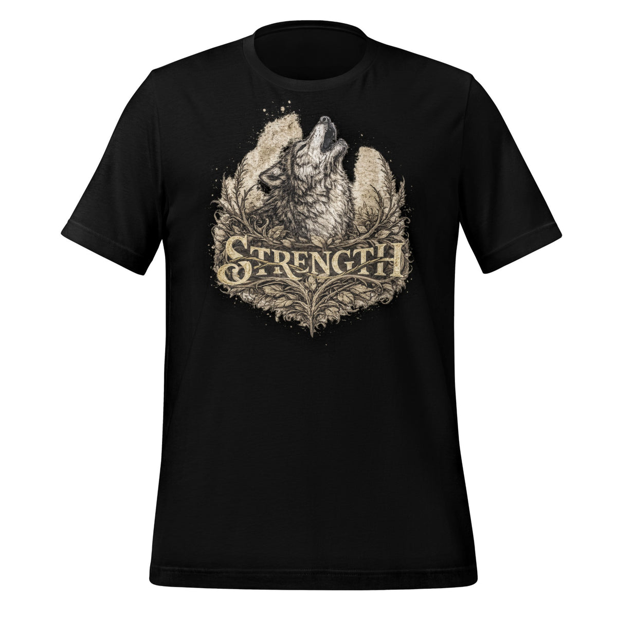 Vintage Wolf Survivor Strength Graphic Tee, Resilience Shirt, Inner Power - In Style Chics Boutique