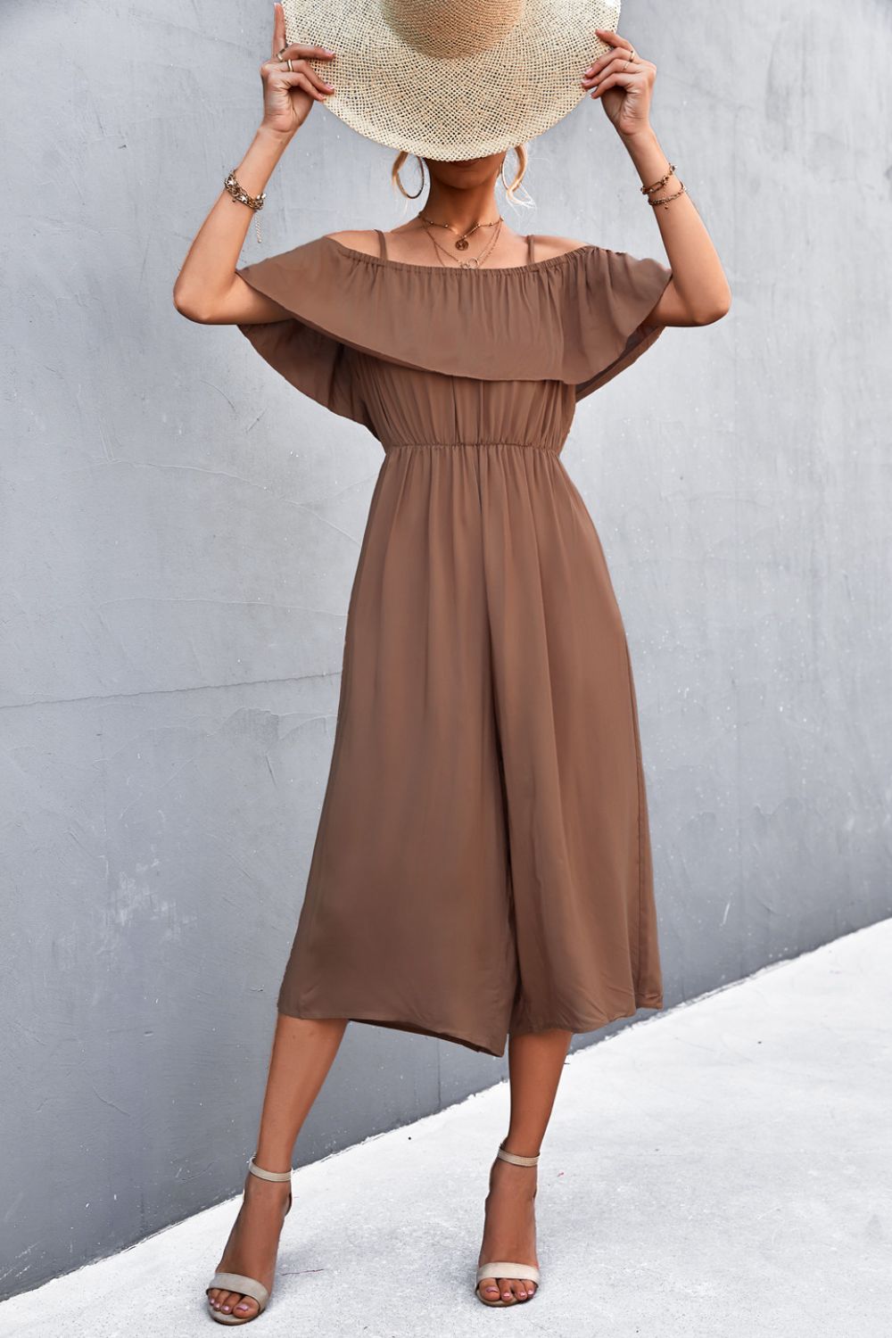 Spaghetti Strap Layered Jumpsuit - In Style Chics Boutique LLC