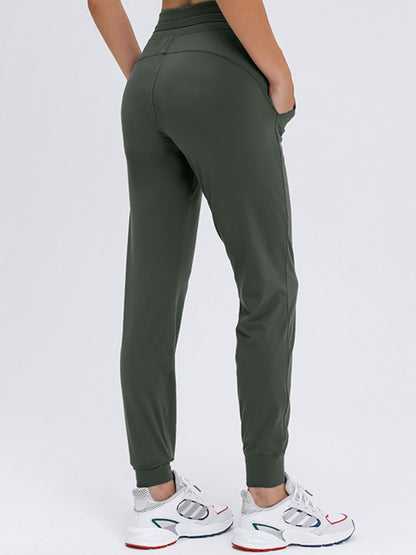 Double Take Tied Joggers with Pockets - More Colors! - In Style Chics Boutique LLC
