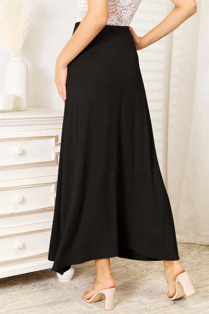 Double Take Full Size Soft Rayon Drawstring Waist Maxi Skirt Rayon More Colors! - In Style Chics Boutique LLC