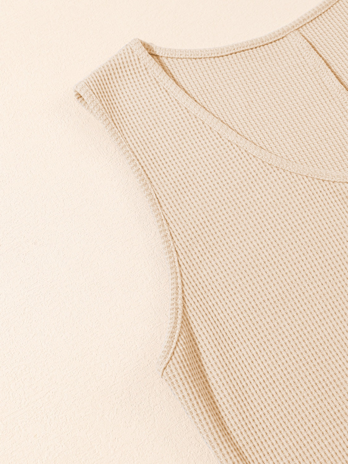 Waffle-Knit Half Button Sleeveless Romper with Pockets - More Colors! - In Style Chics Boutique LLC