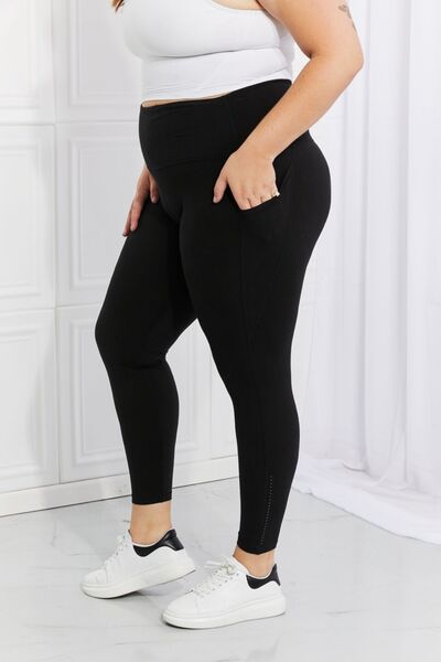 Leggings Depot Full Size Strengthen and Lengthen Reflective Dot Active Leggings - In Style Chics Boutique LLC