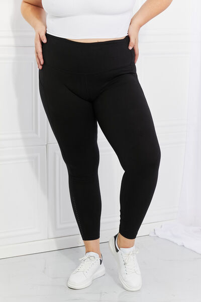 Leggings Depot Full Size Strengthen and Lengthen Reflective Dot Active Leggings - In Style Chics Boutique LLC